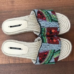 Zara Beaded Watermelon Slides